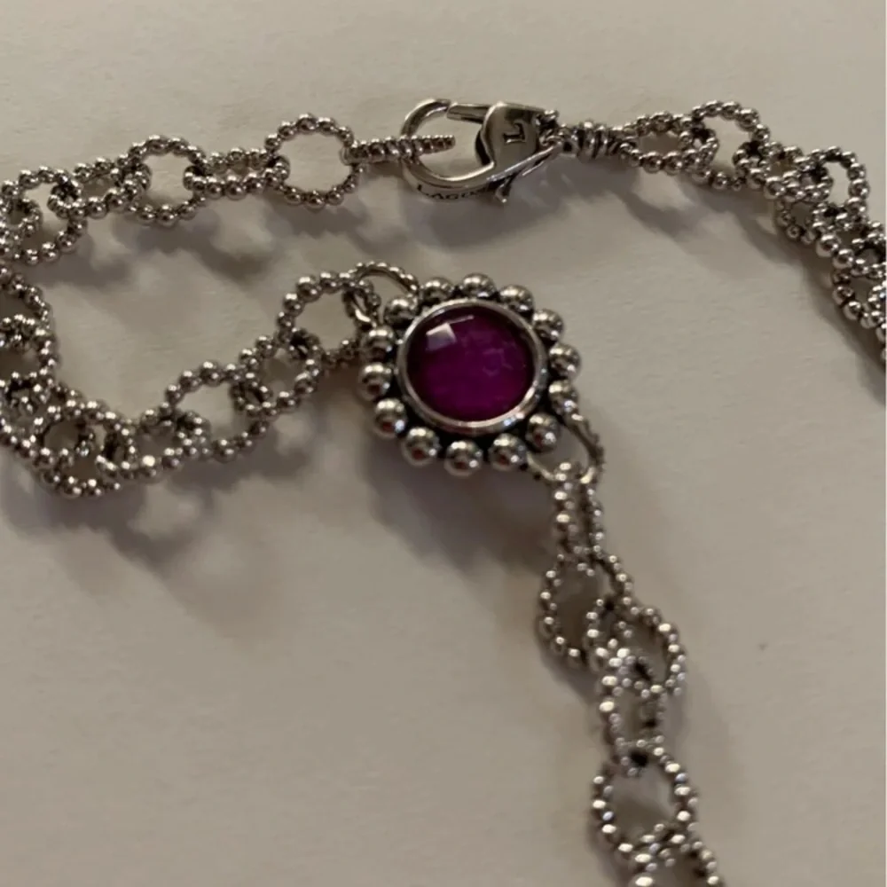 LAGOS 🎉HP🎉 Sterling Silver Maya Charoite Station Necklace
